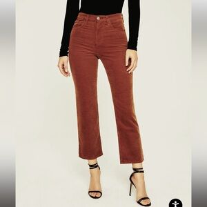 AG Rhett roasted seed color pumpkin caramel corduroy cords pants like new 26